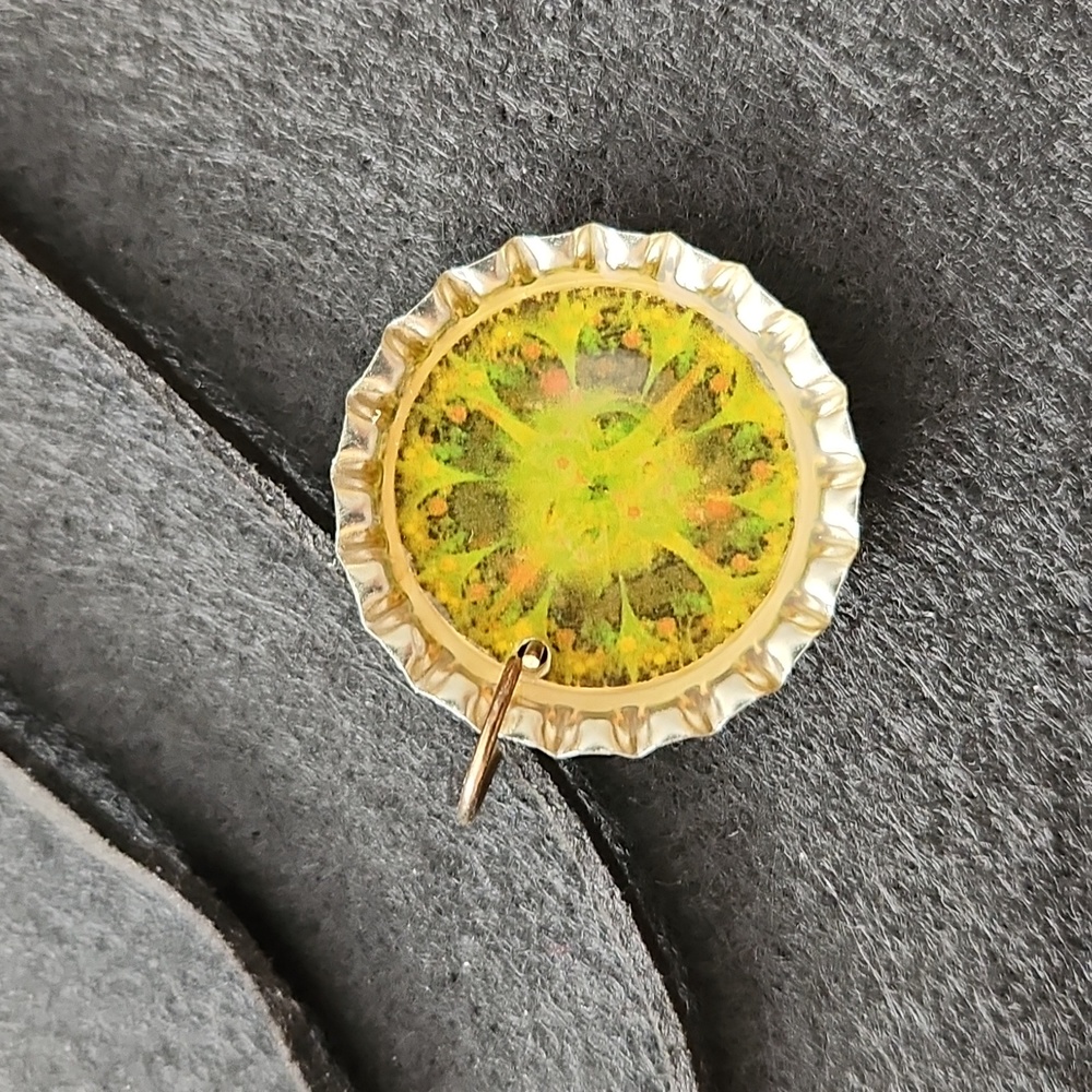 Art Pop Cap Pendant Necklace